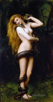 Lilith John Collier Pre Raphaelite Orientalist Oil Paintings